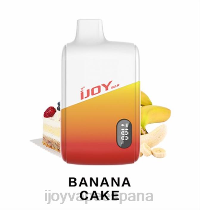 iJOY Bar IC8000 desechable N2R6176 pastel de platano | iJOY Vape Desechable