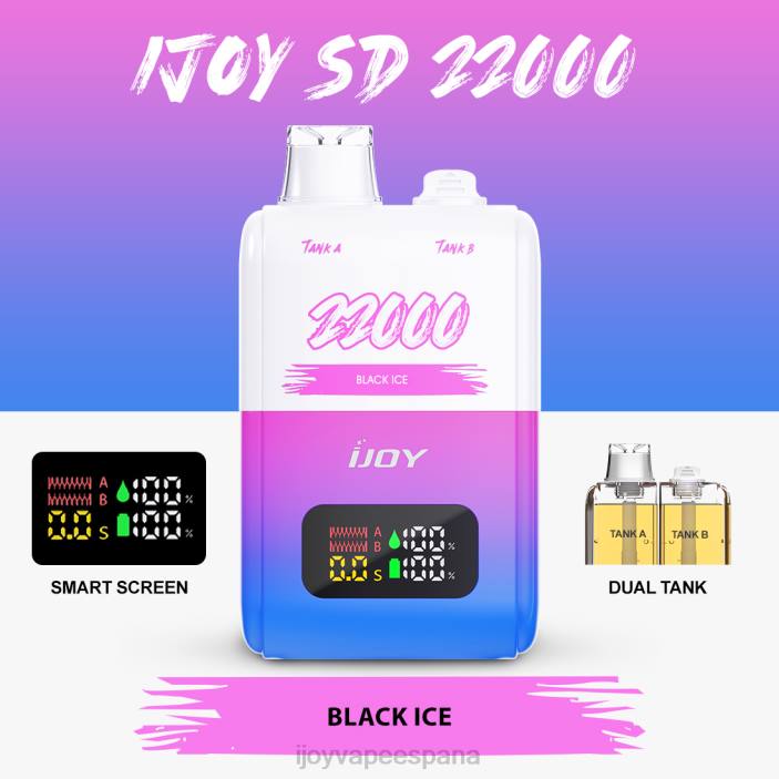 iJOY SD 22000 desechable N2R6148 hielo negro | iJOY Vape Precio