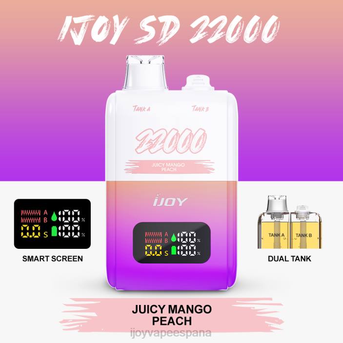 iJOY SD 22000 desechable N2R6156 melocotón de mango jugoso | iJOY Vape Desechable